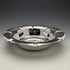1901 British Antique Sterling Silver Flower Bowl 319g Diameter 23cm Henry Atkins